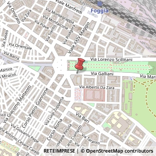 Mappa Via Galliani, 2, 71121 Foggia, Foggia (Puglia)
