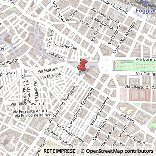 Mappa Via Giacomo Matteotti, 4, 71121 Foggia, Foggia (Puglia)