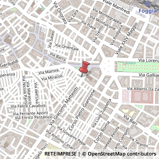 Mappa Via Giacomo Matteotti, 8, 71121 Foggia, Foggia (Puglia)