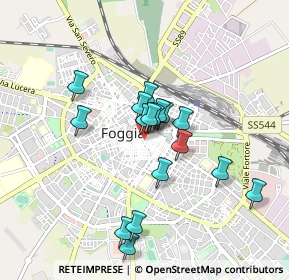 Mappa Via de Nittis, 71121 Foggia FG, Italia (0.77294)