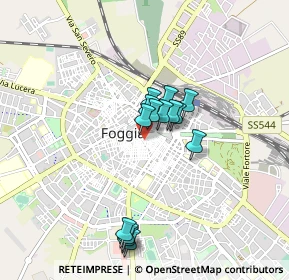 Mappa Via de Nittis, 71121 Foggia FG, Italia (0.72143)