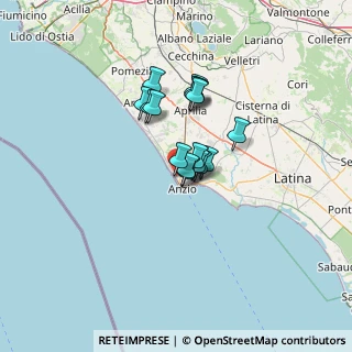 Mappa Via Colle Palatino, 00042 Anzio RM, Italia (9.02625)