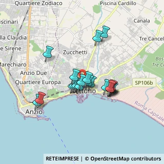 Mappa Via Santa Lucia Filippini, 00048 Nettuno RM, Italia (1.439)