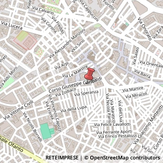 Mappa Corso Giuseppe Garibaldi, 35, 71121 Foggia, Foggia (Puglia)