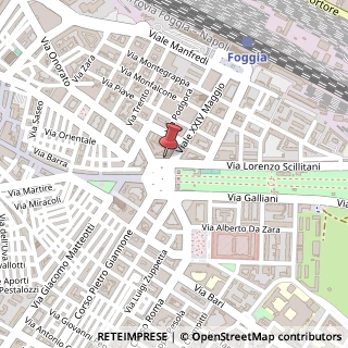Mappa Piazza Camillo Benso Cavour, 16, 71121 Foggia, Foggia (Puglia)
