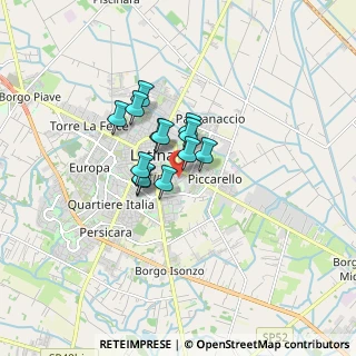Mappa Via Donato Bramante, 04100 Latina LT, Italia (1.05385)