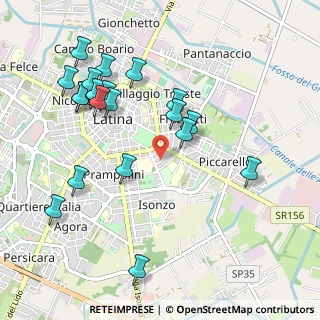 Mappa Via Donato Bramante, 04100 Latina LT, Italia (1.1595)