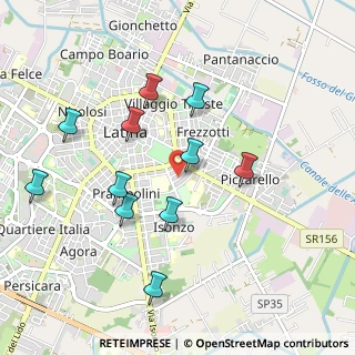 Mappa Via Donato Bramante, 04100 Latina LT, Italia (1.02455)