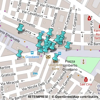Mappa Via Azzariti, 71121 Foggia FG, Italia (0.01304)