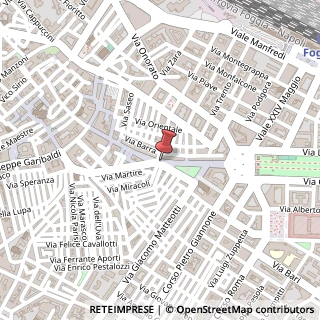 Mappa Piazza Giordano Umberto, 17, 71121 Foggia, Foggia (Puglia)