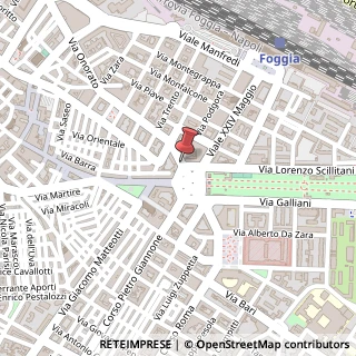 Mappa Via Alfonso Torelli,  4, 71100 Foggia, Foggia (Puglia)