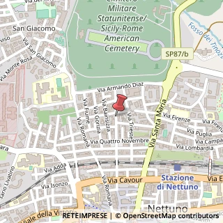 Mappa Via Vittorio Veneto, 88, 00048 Nettuno, Roma (Lazio)