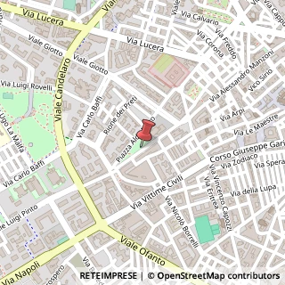 Mappa Piazza Aldo Moro,  25, 71100 Foggia, Foggia (Puglia)