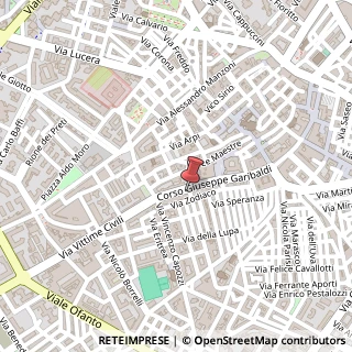 Mappa Corso Giuseppe Garibaldi, 91, 71121 Foggia, Foggia (Puglia)