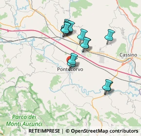 Mappa Via Saragat, 03037 Pontecorvo FR, Italia (6.60714)
