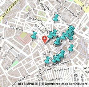 Mappa Via Pappacola, 71121 Foggia FG, Italia (0.225)