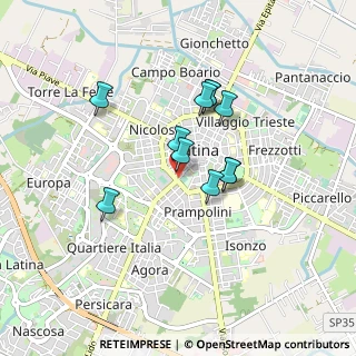 Mappa Piazzale N. Prampolini, 04100 Latina LT, Italia (0.71727)