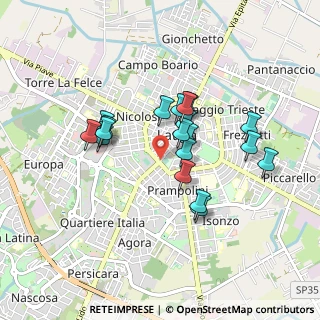 Mappa Piazzale N. Prampolini, 04100 Latina LT, Italia (0.77737)