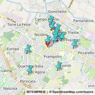 Mappa Piazzale N. Prampolini, 04100 Latina LT, Italia (0.81714)