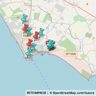 Mappa Via Sele, 00048 Nettuno RM, Italia (2.78077)