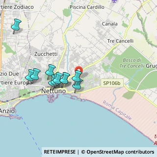 Mappa Via Eschieto, 00048 Nettuno RM, Italia (1.86364)