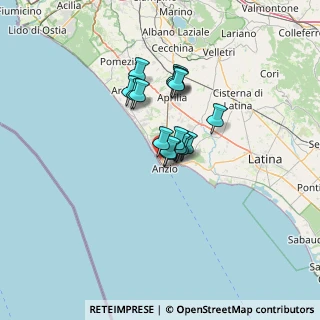 Mappa Via Casal di Brocco, 00042 Anzio RM, Italia (9.21063)