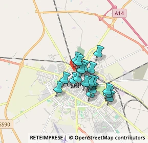 Mappa Via San Antonio, 71121 Foggia FG, Italia (1.30053)