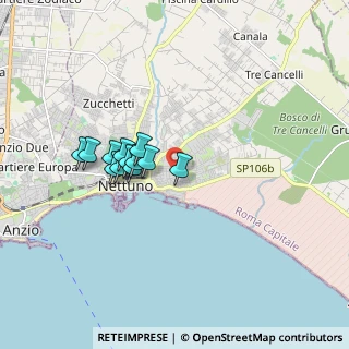 Mappa Via dell'Olmo, 00048 Nettuno RM, Italia (1.45833)