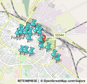 Mappa Via Romolo Caggese, 71121 Foggia FG, Italia (0.847)