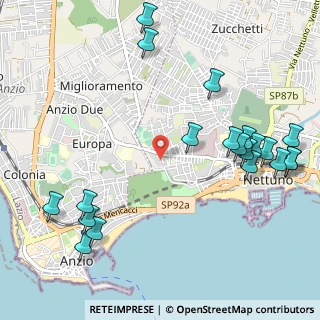 Mappa Via delle Primule, 00172 Nettuno RM, Italia (1.424)