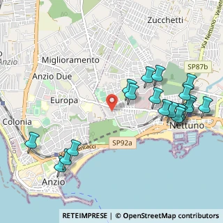Mappa Via delle Primule, 00172 Nettuno RM, Italia (1.27263)