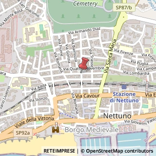 Mappa Via Vittorio Veneto,  63, 00048 Nettuno, Roma (Lazio)