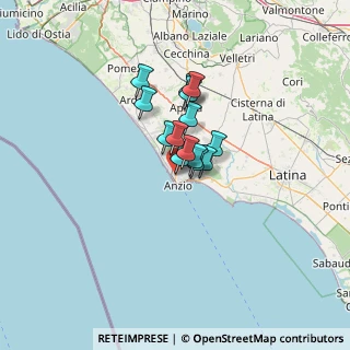 Mappa Piazza Dante Zèmini, 00042 Anzio RM, Italia (7.96214)