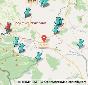 Mappa SS 17 S.s. 87 Km 118 130, 86019 Vinchiaturo CB, Italia (5.3345)