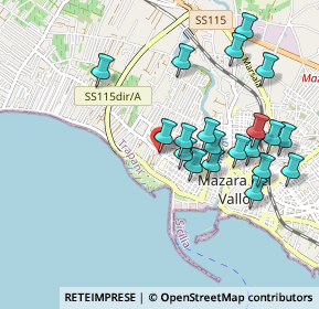 Mappa Via Bessarione, 91026 Trapani TP, Italia (1.0915)