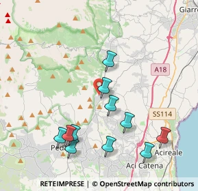 Mappa Via del Pino, 95019 Zafferana Etnea CT, Italia (4.68909)