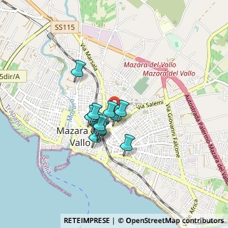 Mappa Via Casa Santa, 91026 Mazara del Vallo TP, Italia (0.615)