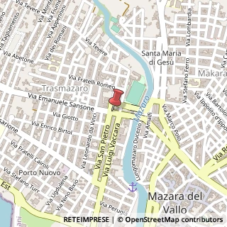 Mappa Via Emanuele Sansone, 2, 91026 Mazara del Vallo, Trapani (Sicilia)