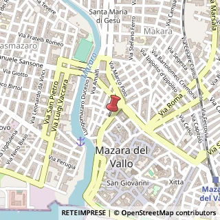 Mappa Via Adria Gian Giacomo, 34, 91026 Mazara del Vallo, Trapani (Sicilia)