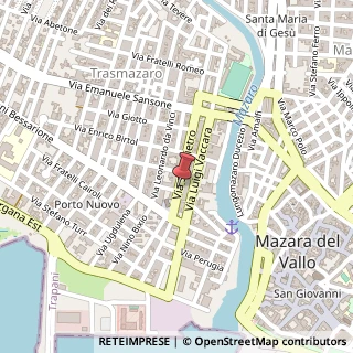 Mappa Via San Pietro, 8/A, 91026 Mazara del Vallo, Trapani (Sicilia)
