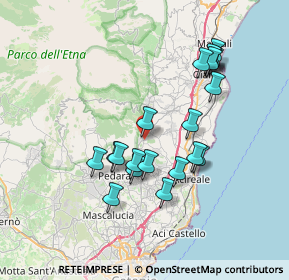 Mappa Via Bosco, 95019 Zafferana Etnea CT, Italia (7.6695)