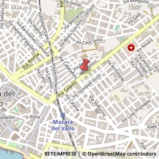 Mappa Via Salemi, 21, 91026 Mazara del Vallo, Trapani (Sicilia)