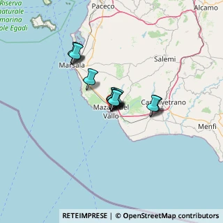 Mappa Via Francesco Crispi, 91026 Mazara del Vallo TP, Italia (9.48688)