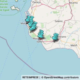 Mappa Via Arturo Toscanini, 91026 Mazara del Vallo TP, Italia (11.9505)