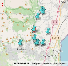 Mappa Via Vittorio Emanuele, 95019 Zafferana Etnea CT, Italia (3.60727)