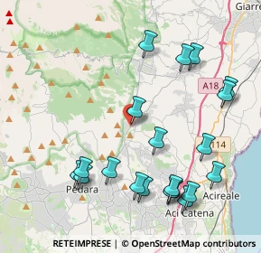 Mappa Via Vittorio Emanuele, 95019 Zafferana Etnea CT, Italia (5.2075)