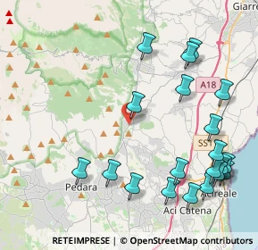 Mappa Via Vittorio Emanuele, 95019 Zafferana Etnea CT, Italia (5.6995)