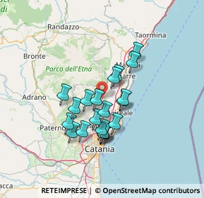 Mappa Via Vittorio Emanuele, 95019 Zafferana Etnea CT, Italia (12.112)