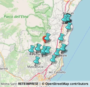 Mappa Via Vincenzo Bellini, 95019 Zafferana Etnea CT, Italia (7.59737)