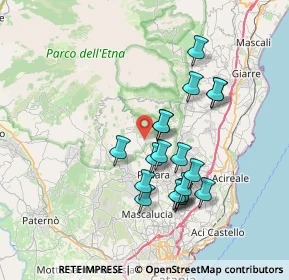 Mappa Parco dell'Etna, 95030 Pedara CT, Italia (7.31842)
